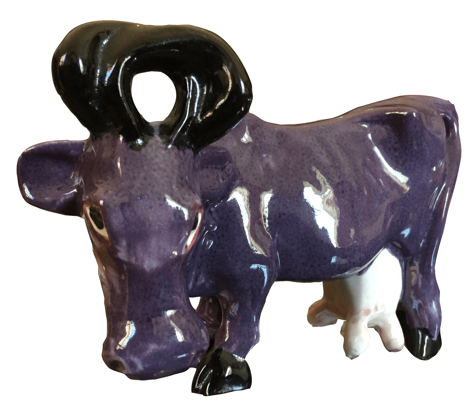 Ceramic Purple Cow